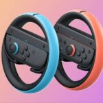 Pick up the official Joy-Con Wheel Set for Mario Kart World for $25