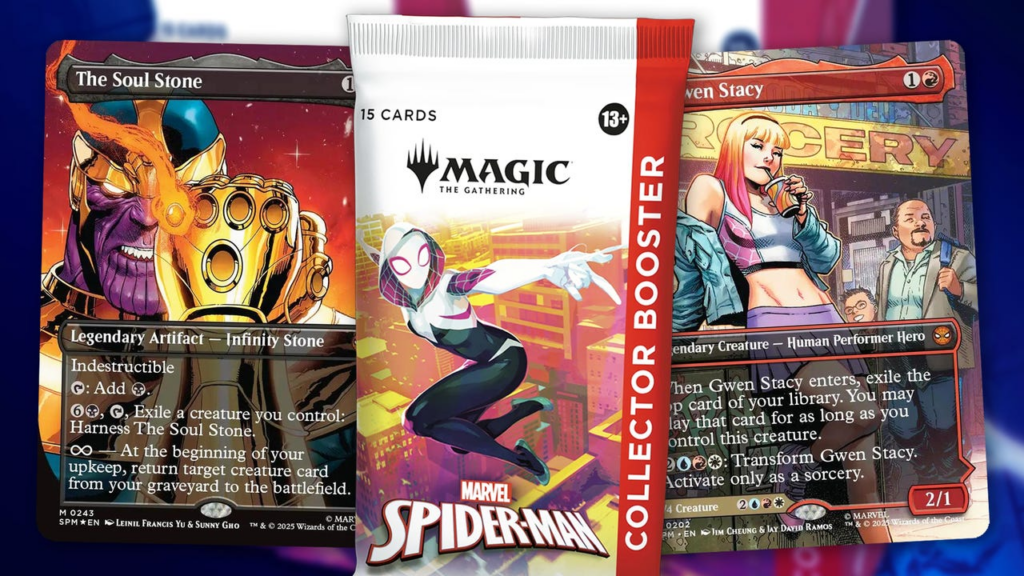 Spider man where to buy collector boosters mtg ign amazon tcgplayer 1755771552245.png